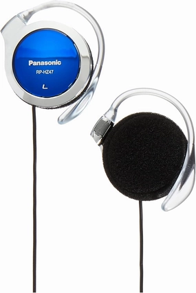 Panasonic Clip Headphones Blue RP-HZ47-A (Japan Import) over-ear headphones,closed back headphones,wireless studio cans,