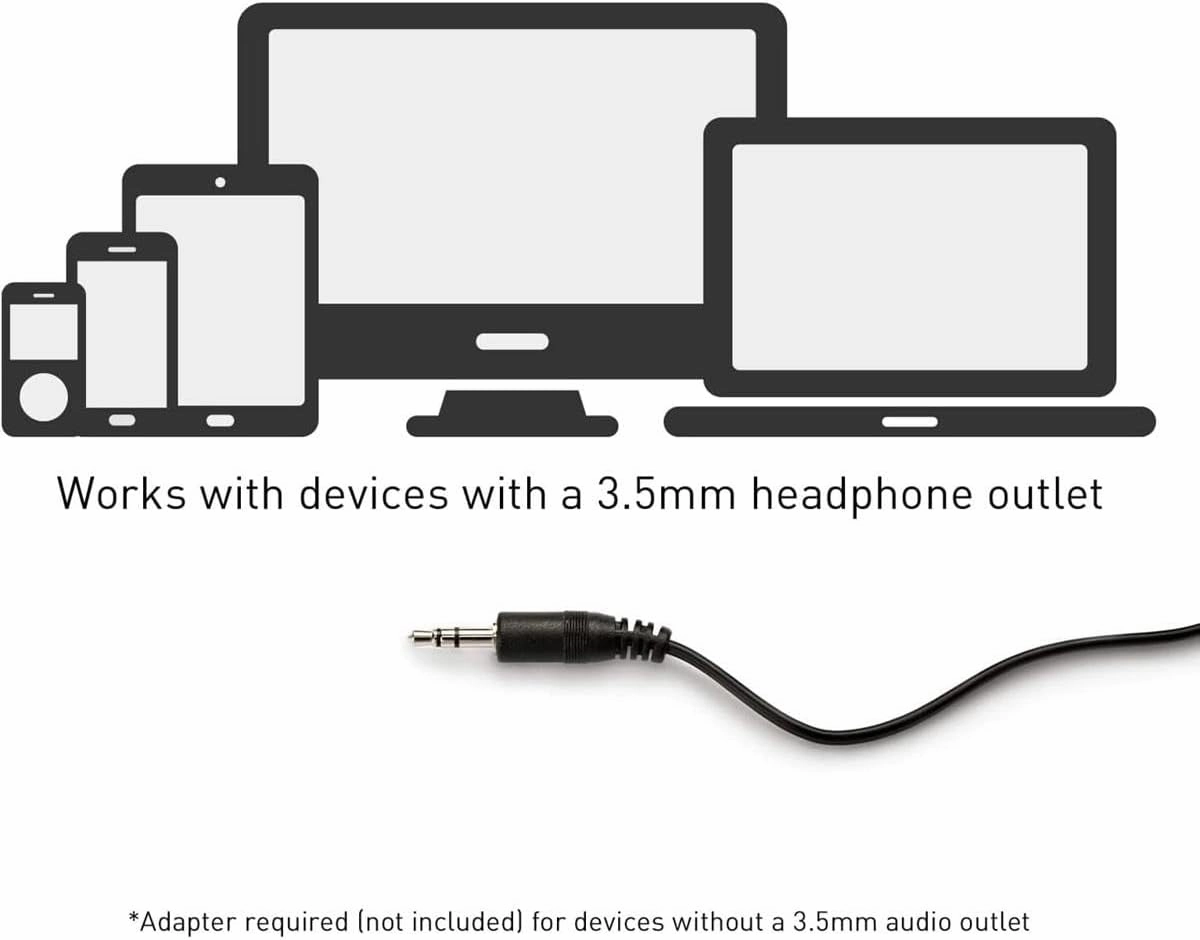 Panasonic Headphones, Lightweight Over the Ear Wired Headphones with Clear Sound and XBS for Extra Bass, Long Cord, 3.5mm Jack for Phones and Laptops  RP-HT161-K (Black)