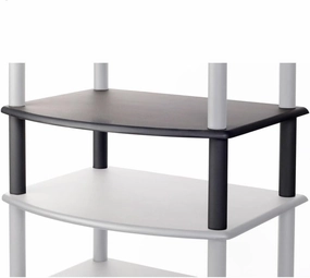 Pangea Audio Vulcan Rack Add-on Shelf - Black audio rack,hi-fi component stand,media shelf,