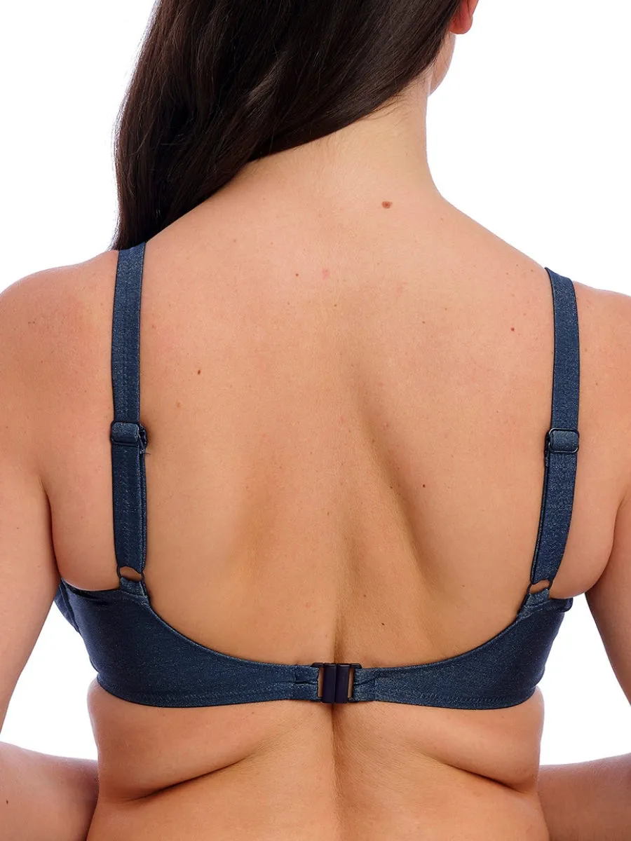 Paros Coast Full Cup Bikini Top - Midnight Sparkle