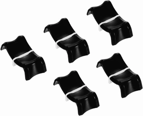 PATIKIL Console Mixer Slider Fader Knob Cap Touch Sensitive Slider Insert Shaft 27x13x10mm ABS Black for Potentiometer Pack of 5 mixer console,audio mixing desk,DJ console,