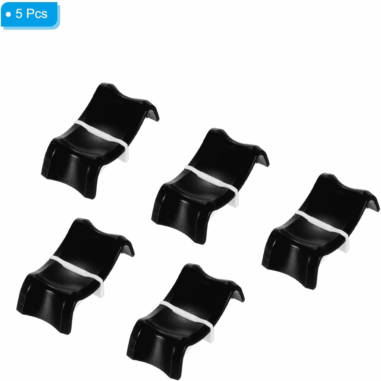 PATIKIL Console Mixer Slider Fader Knob Cap Touch Sensitive Slider Insert Shaft 27x13x10mm ABS Black for Potentiometer Pack of 5