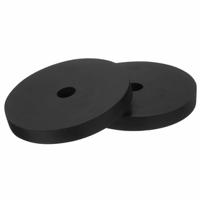 PATIKIL Vibration Isolation Washer 3" OD 0.5" ID 0.4" Thick, 4 Pack Rubber Round Anti Mechanical Damping Feet Pads, Black isolation pads,speaker feet,vibration dampeners,