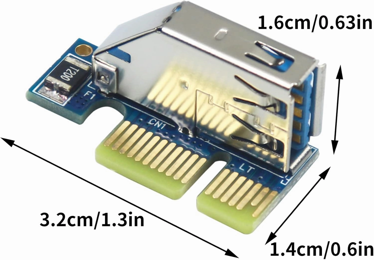 PCIe to PCI Adapter | Single/Dual Slot Converter with USB 3.0 Cable | Legacy Device Expansion for Audio Interfaces & Capture Cards