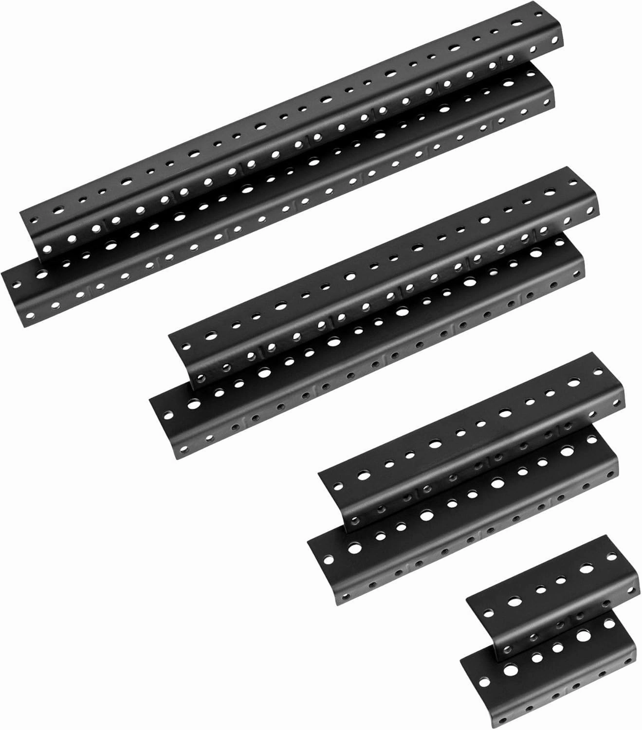 Penn Elcom R0828/12 Steel Rack Rail for Mounting Audio, Home Theatre, Recording Studio, PA Equipment, IT, One Pair Tapped and Thredded for 10/32 UNF, M5 or M6, 12 Rack Spaces (12U) audio rack,hi-fi component stand,media shelf,