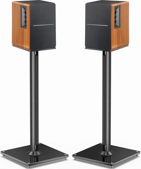 Perlegear Universal Speaker Stands for Surround Sound up to 22lbs - 28 Inch Bookshelf Speaker Stands for Bose, Polk, JBL, KEF, Klipsch & Others, Floor Speaker Stand with Cable Management 1Pair- PGSS6 bookshelf speakers,compact stereo speakers,hi-fi she