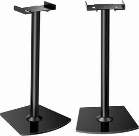 Perlegear Universal Speaker Stands Pair with Cable Management, 33.6 inch Speakers Stands for Bookshelf Speakers, Satellite Speakers & Surround Sound Speaker Holds to 22lbs (PGSS2) bookshelf speakers,compact stereo speakers,hi-fi shelf speakers,