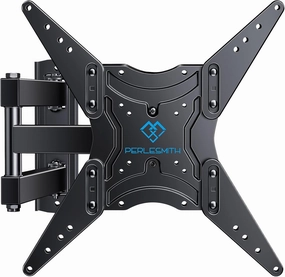 PERLESMITH Full Motion TV Wall Mount for 26-60 Inch TVs, UL-Listed TV Mount with Articulating Arms Swivels Tilt Extension - Wall Mount TV Brackets VESA 400x400 Fits LED LCD OLED 4K TVs Up to 77 lbs speaker wall mount,audio bracket,AV wall mounting,
