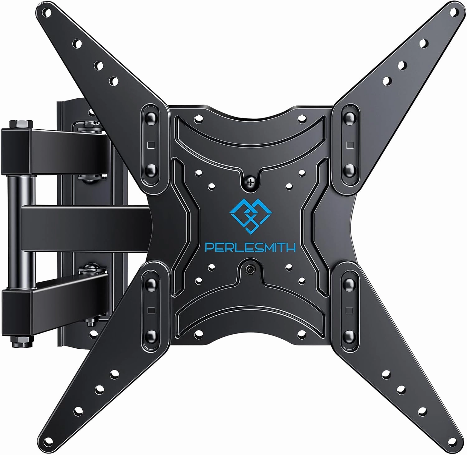 PERLESMITH Full Motion TV Wall Mount for 26-60 Inch TVs, UL-Listed TV Mount with Articulating Arms Swivels Tilt Extension - Wall Mount TV Brackets VESA 400x400 Fits LED LCD OLED 4K TVs Up to 77 lbs speaker wall mount,audio bracket,AV wall mounting,