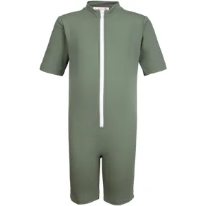 Petit Crabe Army Noe Onesie with Zipper