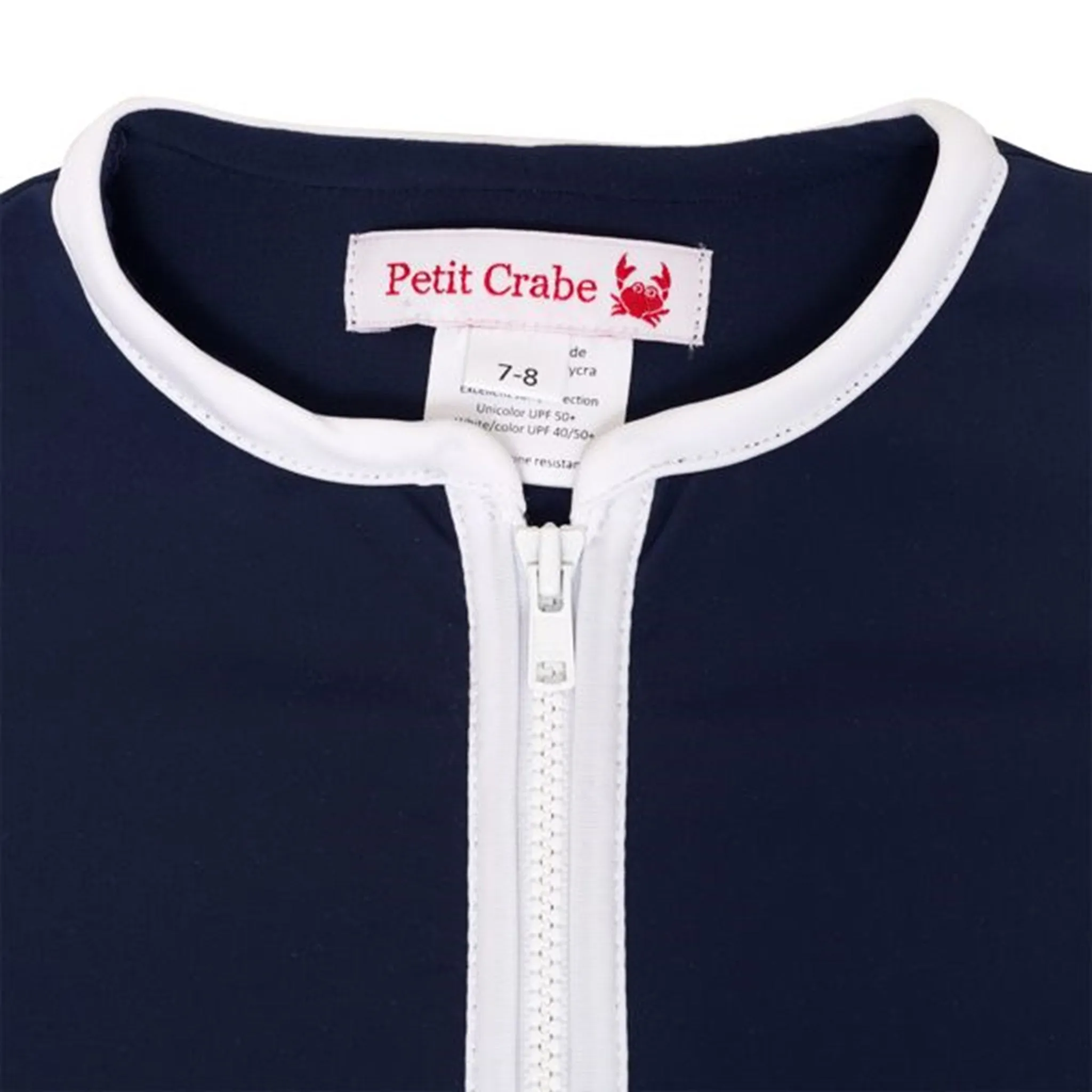 Petit Crabe Blue Etoile Star UV Shirt with Zipper