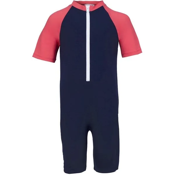 Petit Crabe Blue Multicolor Bodysuit