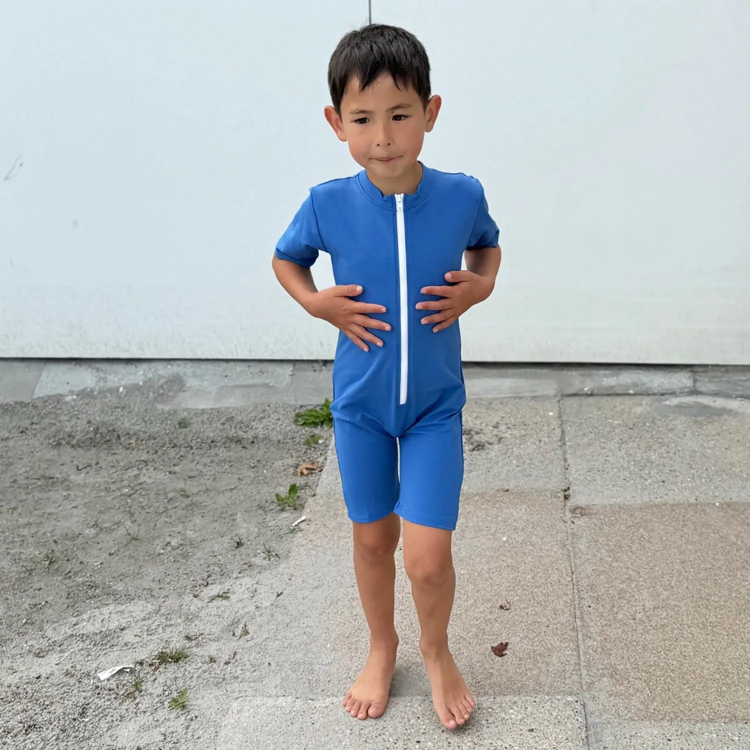 Petit Crabe Sapphire Noe Basic Sunsuit S/S
