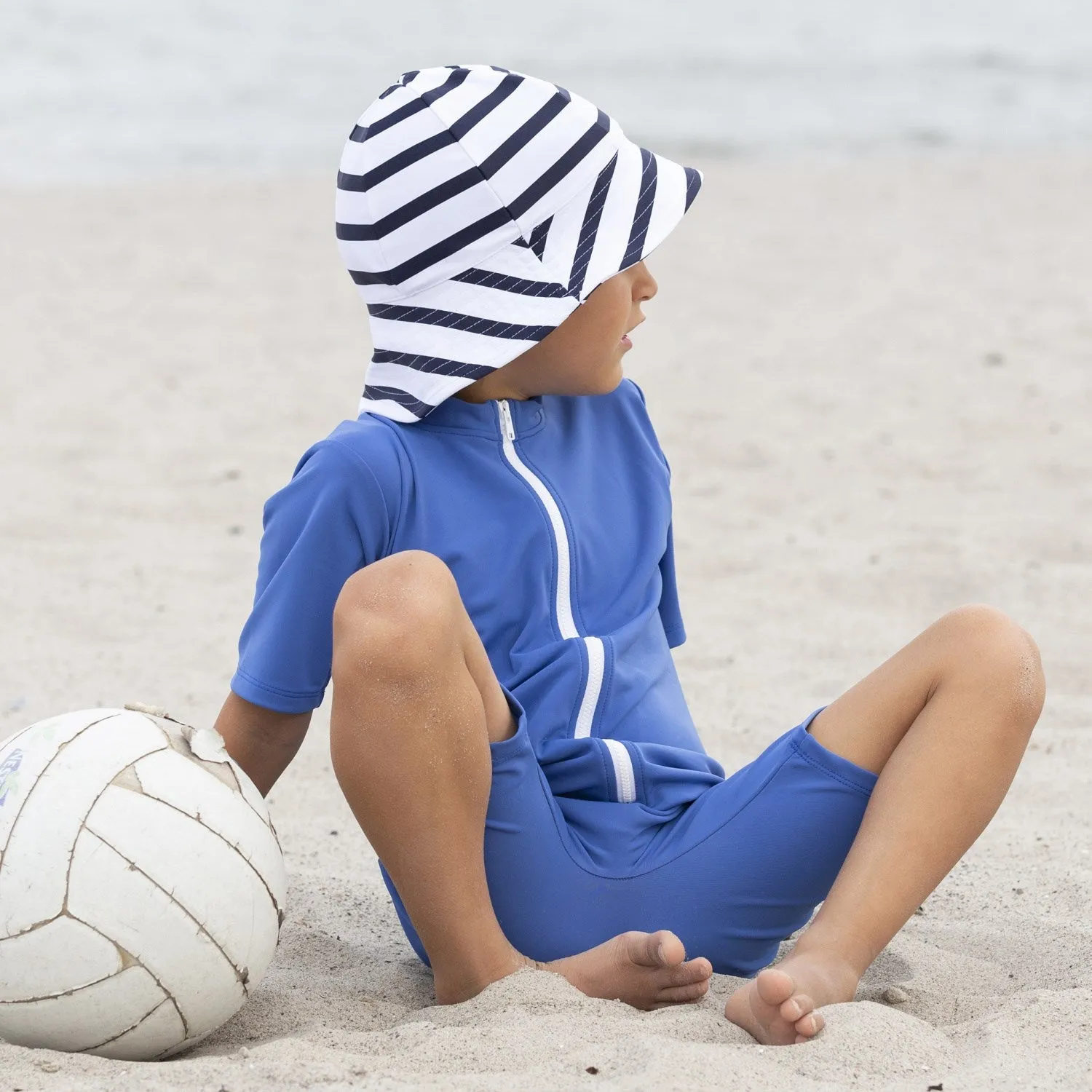 Petit Crabe Sapphire Noe Basic Sunsuit S/S