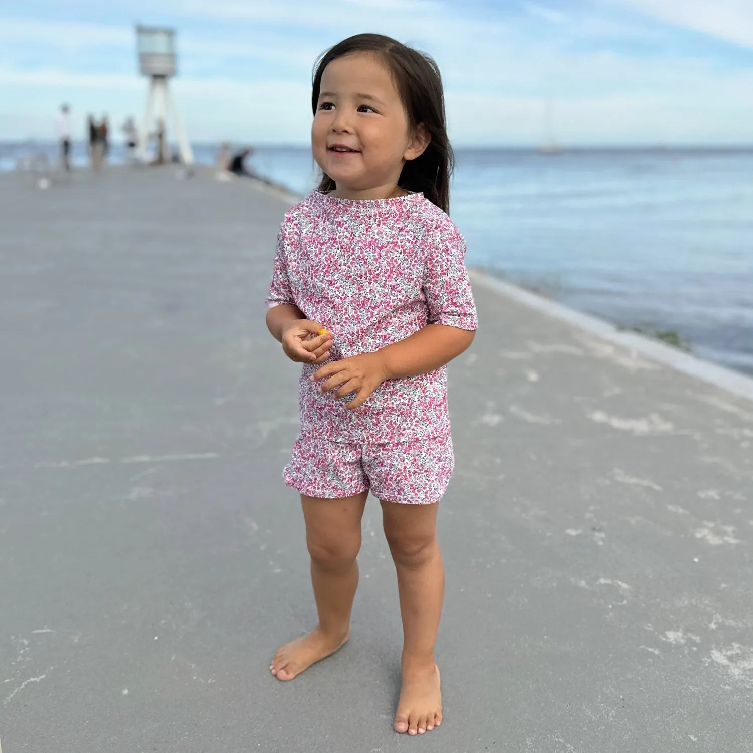 Petit Crabe Wiltshire Bud Alexa Swim Shorts - Made With Liberty Fabric