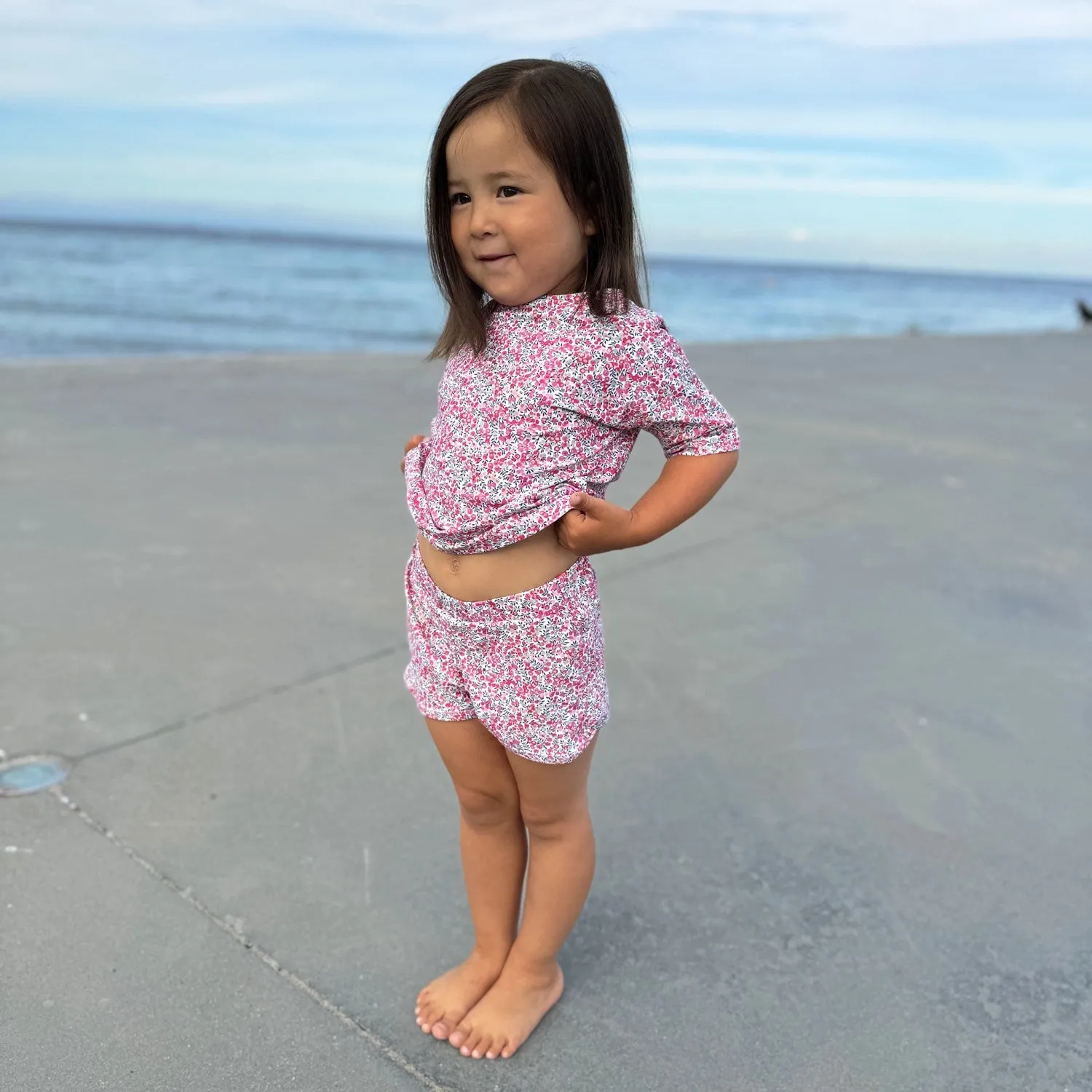 Petit Crabe Wiltshire Bud Alexa Swim Shorts - Made With Liberty Fabric