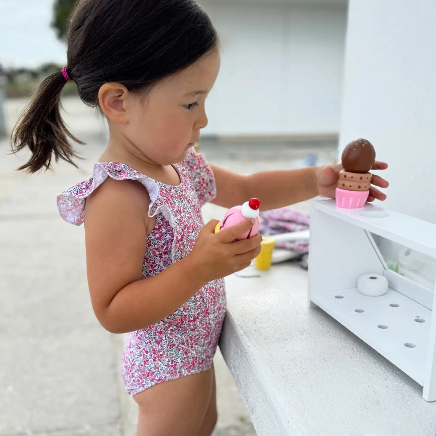 Petit Crabe Wiltshire Bud Swim Swimsuit - Made with Liberty Fabric
