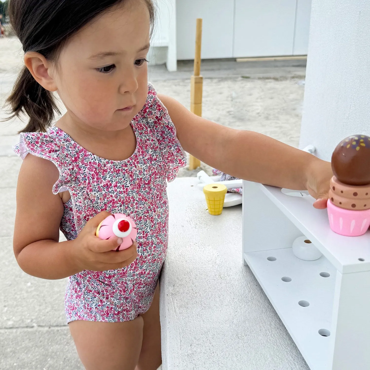 Petit Crabe Wiltshire Bud Swim Swimsuit - Made with Liberty Fabric