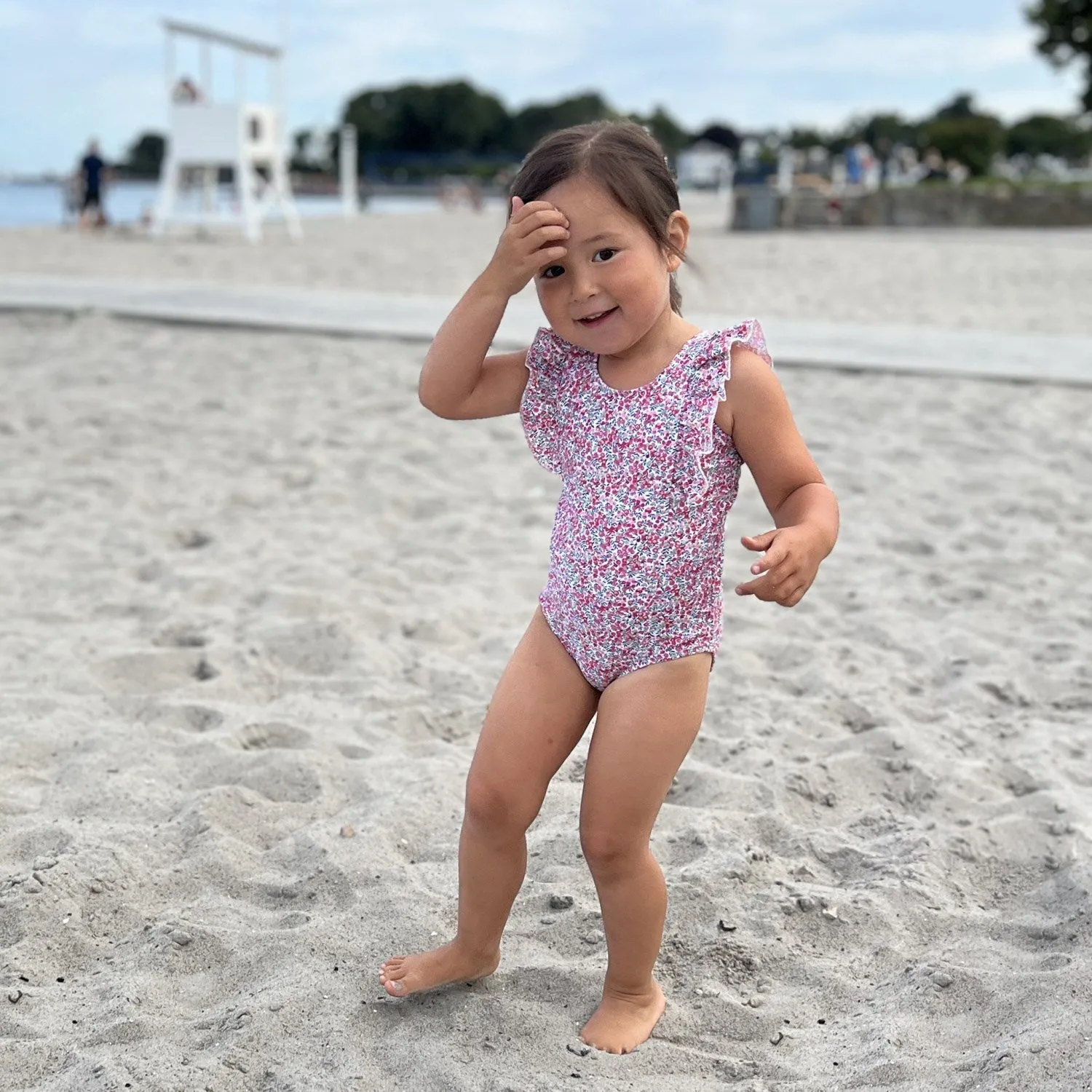 Petit Crabe Wiltshire Bud Swim Swimsuit - Made with Liberty Fabric