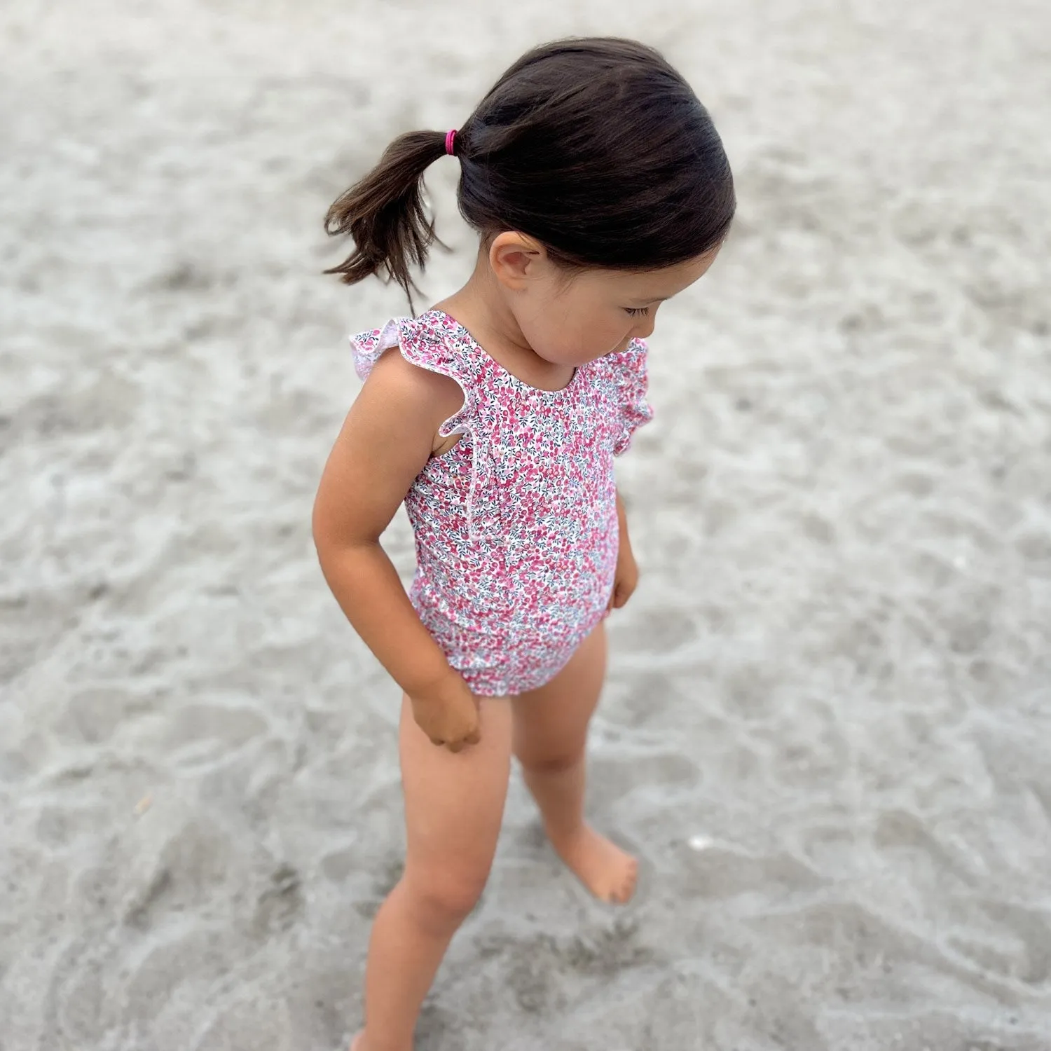 Petit Crabe Wiltshire Bud Swim Swimsuit - Made with Liberty Fabric