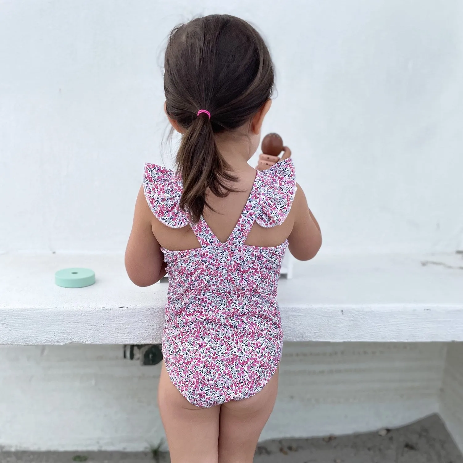 Petit Crabe Wiltshire Bud Swim Swimsuit - Made with Liberty Fabric