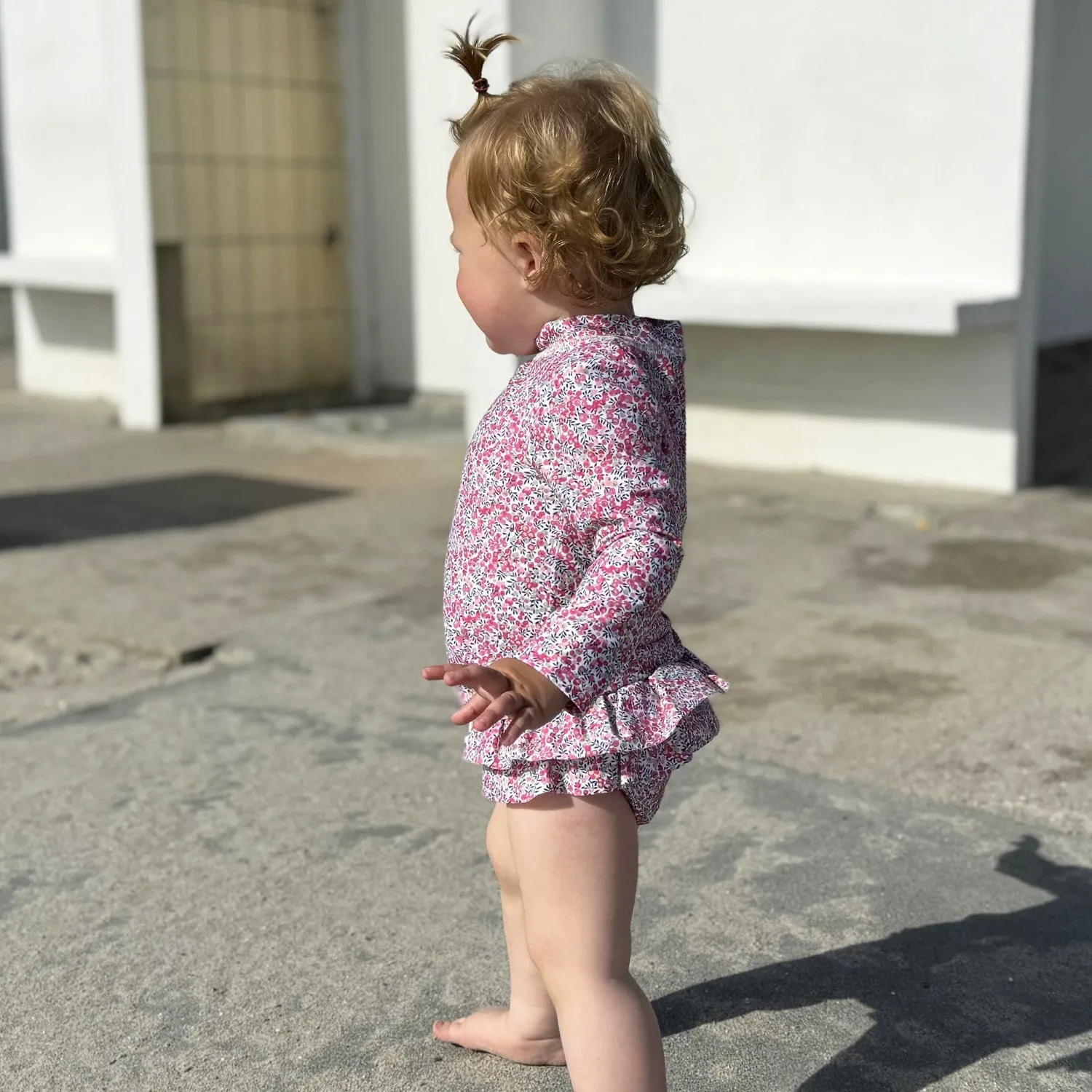 Petit Crabe Wiltshire Bud Sydney Uv Swimshirt L/S - Made With Liberty Fabric