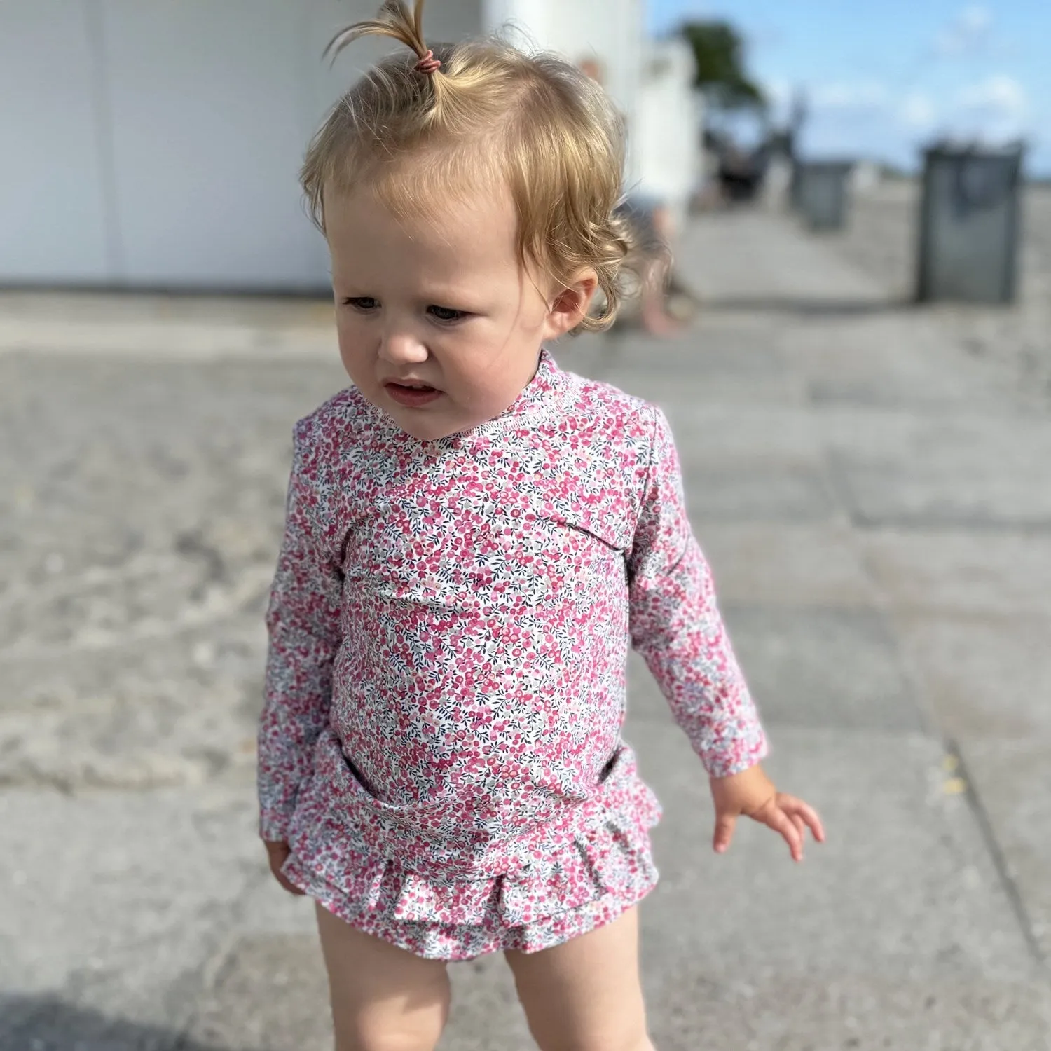 Petit Crabe Wiltshire Bud Sydney Uv Swimshirt L/S - Made With Liberty Fabric