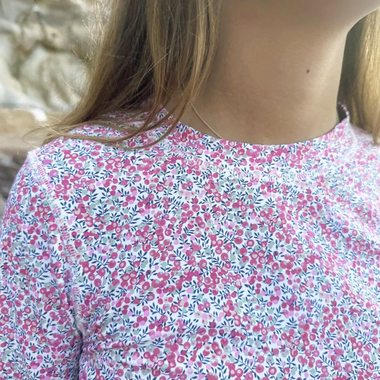 Petit Crabe Wiltshire Bud Sydney Uv Swimshirt L/S - Made With Liberty Fabric