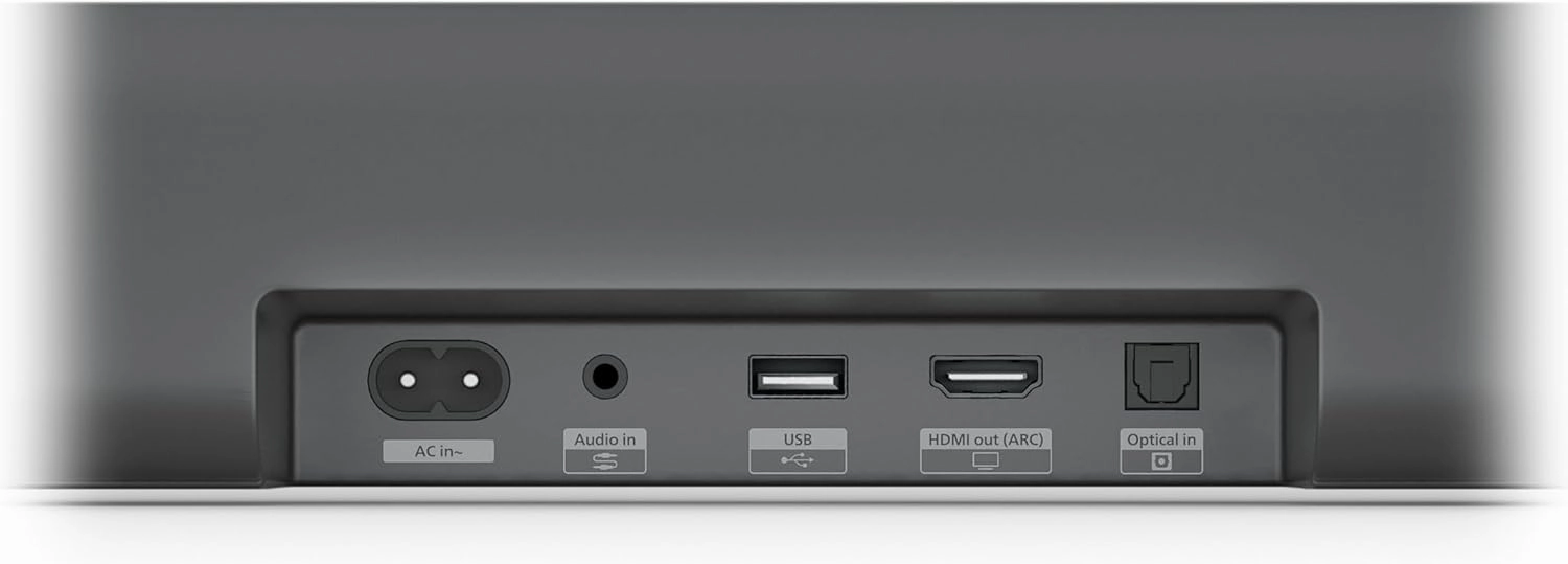 PHILIPS B5309 Soundbar 2.1 with Wireless Subwoofer and Immersive DTS Virtual:X Audio Technology - 240W Max Power, Deep Bass, Bluetooth 5.4, Four EQ Modes, HDMI ARC and USB connectivity - Dark Grey
