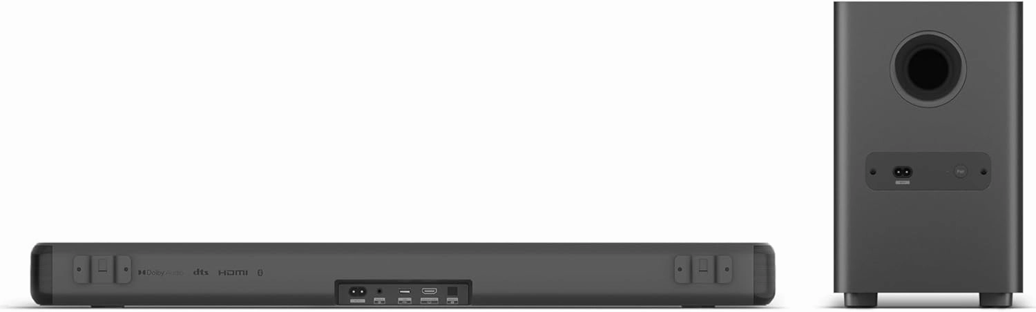 PHILIPS B5309 Soundbar 2.1 with Wireless Subwoofer and Immersive DTS Virtual:X Audio Technology - 240W Max Power, Deep Bass, Bluetooth 5.4, Four EQ Modes, HDMI ARC and USB connectivity - Dark Grey