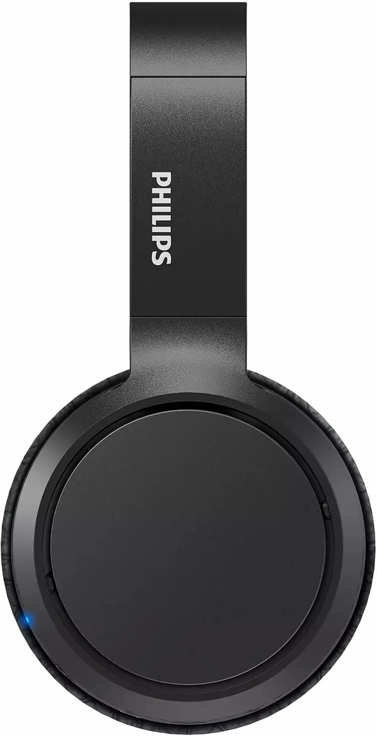 Philips H5205 Over-Ear Wireless Headphones with 40mm Drivers, Lightweight Cushioned Headband, Black