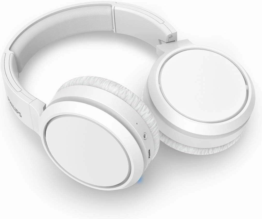PHILIPS H5205 Over-Ear Wireless Headphones with 40mm Drivers, Lightweight Cushioned Headband White