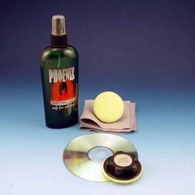 Phoenix CD/DVD Cleaning Kit 4 oz. record cleaning kit,vinyl cleaner,stylus brush set,