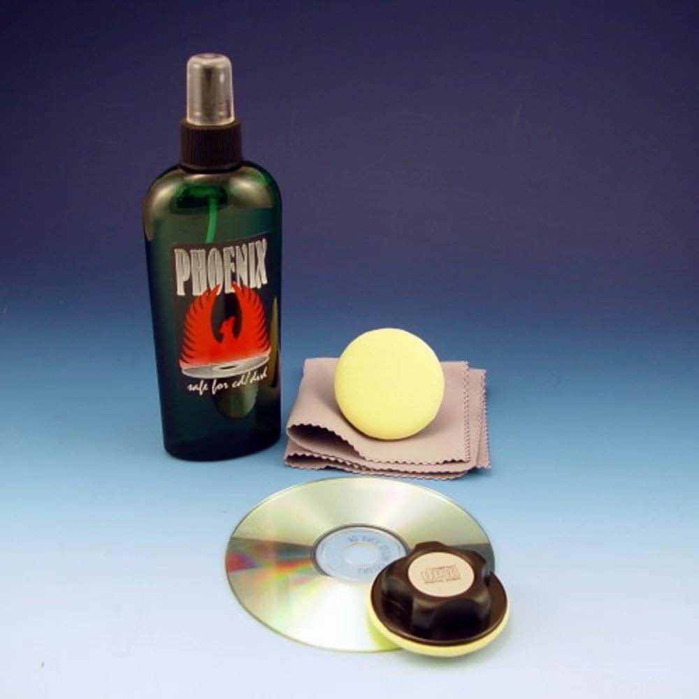 Phoenix CD/DVD Cleaning Kit 4 oz. record cleaning kit,vinyl cleaner,stylus brush set,