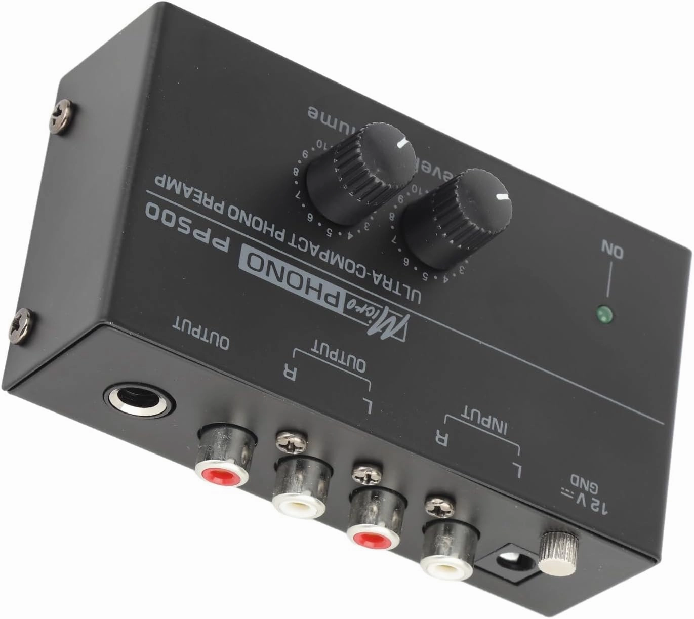 Phono Preamp, 1/4in Output Ultra Low Noise Compact 100240V Phonograph Preamplifier Input for Record Player (US Plug) phono preamp,turntable amplifier,record player preamp,