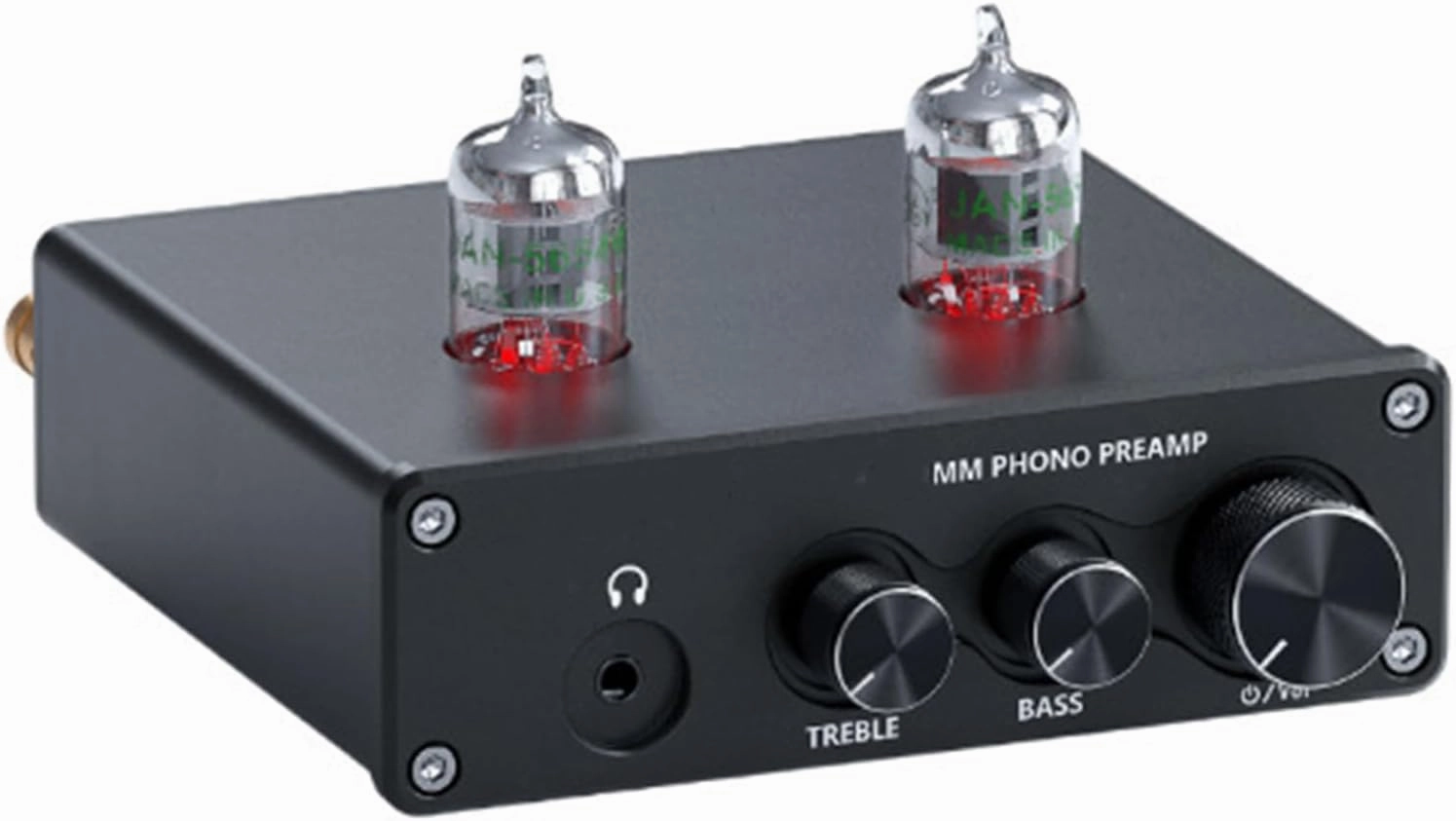 Phono Preamp, MM Turntable Phonograph Preamplifier, with Vacuum Tube, Features Volume Control and Bass/Treble Control, for Home Audio Record Player phono preamp,turntable amplifier,record player preamp,