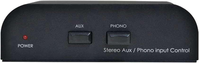Phono Preamp Turntable,Stereo AUX Turntable / Phono Preamp Preamplifier input selector Controller, Low Noise Operation (Black AUX/Phono) phono preamp,turntable amplifier,record player preamp,