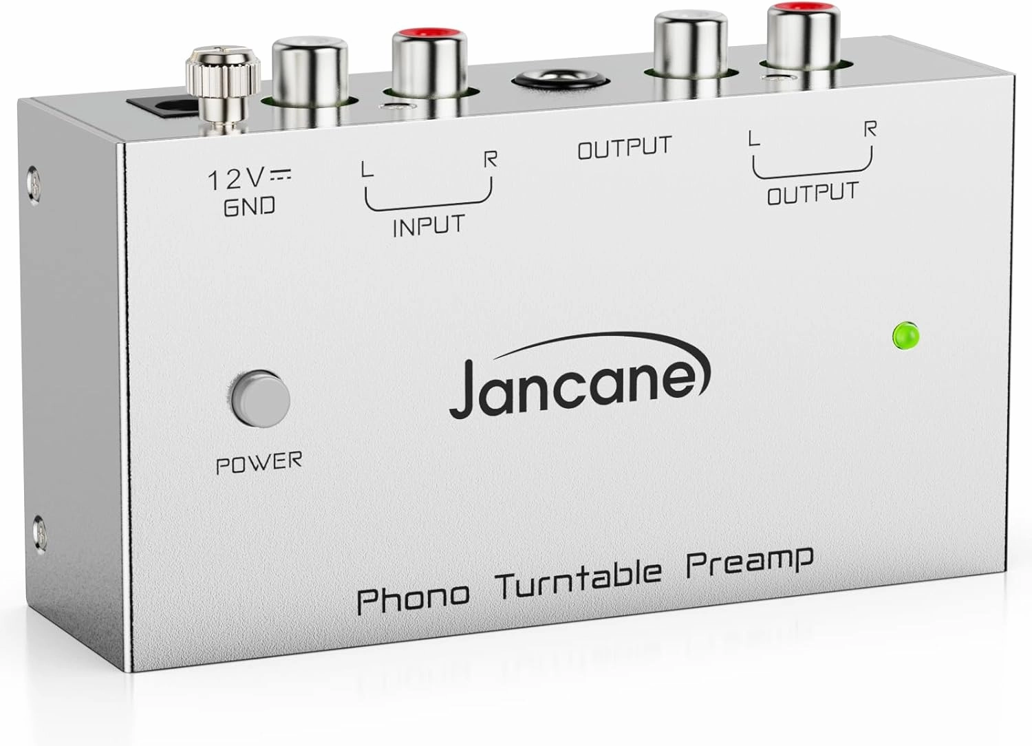 Phono Turntable Preamp, Phono Preamp for Turntable, Record Play, Phonograph Preamplifier with RCA Input, RCA/TRS Output, Phono Preamp with Power Switch and 12 Volt DC Adapter balanced output player,audiophile player,hi-res digital player,