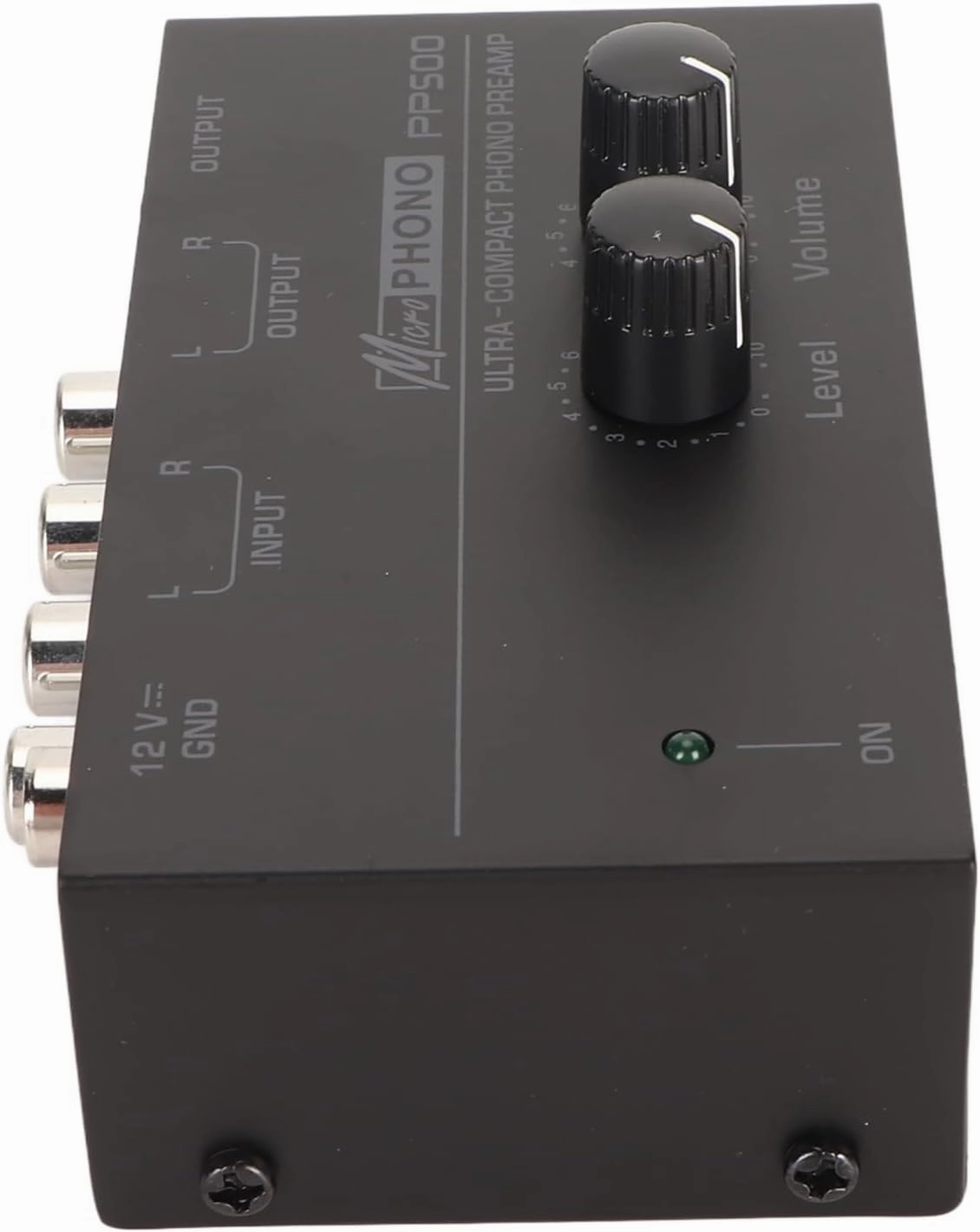 Phono Turntable Preamp, Phono Preamplifier 100240V Input Plug and Play Ultra Low Noise Compact 1/4in Output for Record Player (US Plug)