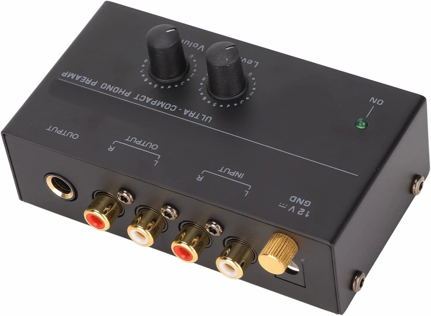 Phono Turntable Preamp, PP500 Mini Phonograph Preamplifier Low Noise Stereo Input Output Knob Control Mini Record Player Preamplifier(US) phono preamp,turntable amplifier,record player preamp,