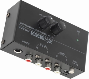 Phonograph Preamplifier, Ultra Low Noise 1/4in Output Phono Preamp Compact 100240V Independent Volume Control for Record Player (US Plug) phono preamp,turntable amplifier,record player preamp,