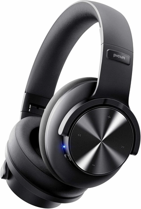 Picun B8 Bluetooth Headphones, 120H Playtime Headphone Wireless Bluetooth with 3 EQ Modes, Low Latency, Hands-Free Calls, Over Ear Headphones for Travel Home Office Cellphone PC Black over-ear headphones,closed back headphones,wireless studio cans,