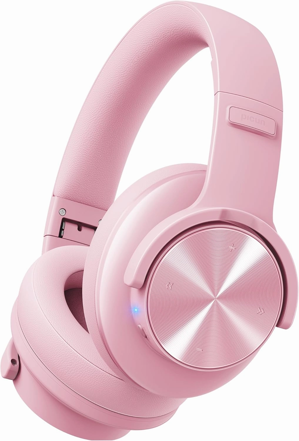 Picun B8 Headphones Wireless Bluetooth, 120H Bluetooth Headphone Over Ear with 3EQ Music Modes, Hands-Free Calls, Deep Bass Headphones for Travel Home Office Cellphone PC (Pink) over-ear headphones,closed back headphones,wireless studio cans,