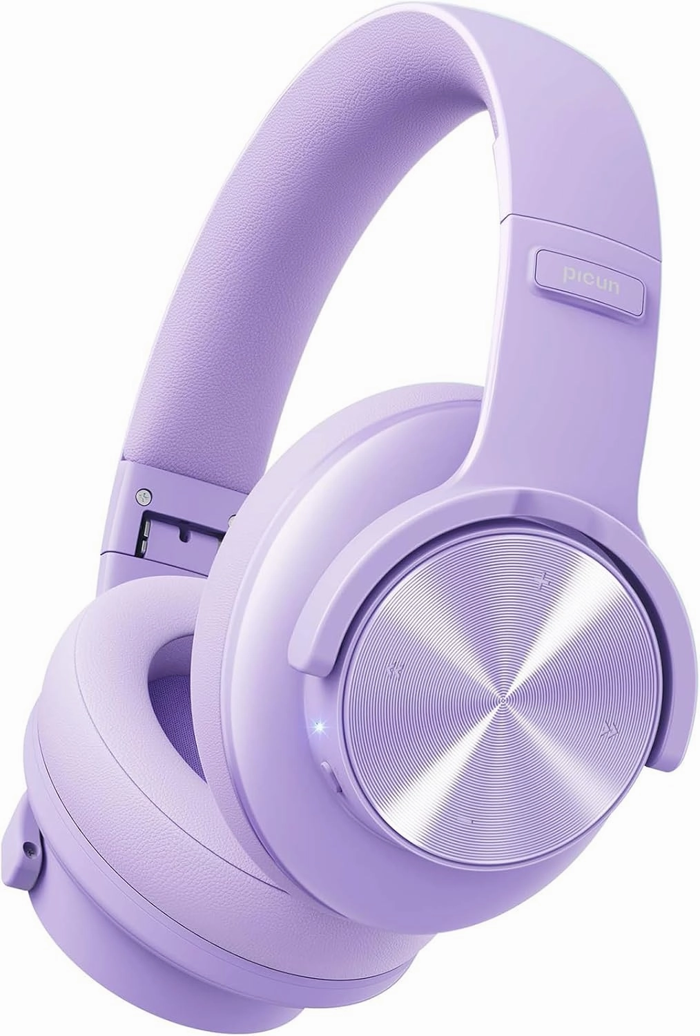 Picun B8 Headphones Wireless Bluetooth, 120H Bluetooth Headphone Over Ear with 3EQ Music Modes, Hands-Free Calls, Deep Bass Headphones for Travel Home Office Cellphone PC (Purple) over-ear headphones,closed back headphones,wireless studio cans,