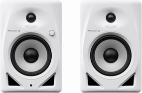 Pioneer DJ DM-50D 5-inch Active Monitor Speaker - White studio monitors,nearfield speakers,mixing reference monitors,