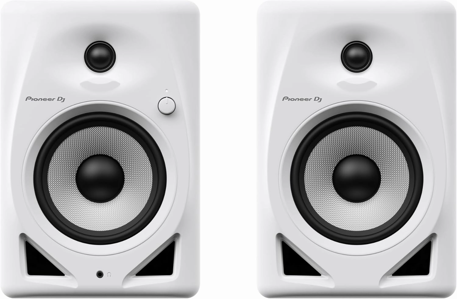 Pioneer DJ DM-50D 5-inch Active Monitor Speaker - White studio monitors,nearfield speakers,mixing reference monitors,