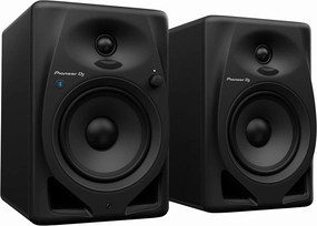 Pioneer DJ DM-50D-BT 5-inch Desktop Active Monitor Speaker Pair with Bluetooth - Black studio monitors,nearfield speakers,mixing reference monitors,