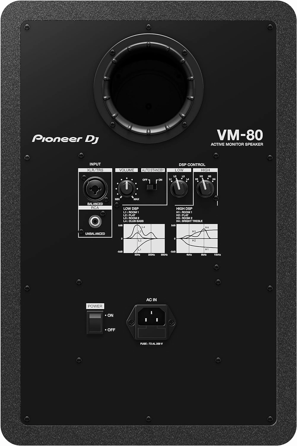 Pioneer DJ VM-80 8-inch Active Monitor Speaker - Black