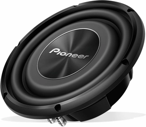 Pioneer TS-A2500LS4 10 Shallow Mount Component Subwoofer, 1200 Watts Max Power audiophile subwoofer,active subwoofer,low frequency speaker,