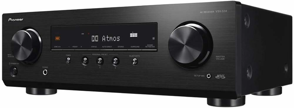 Pioneer VSX-534 Home Audio Smart AV Receiver 5.2-Ch HDR10, Dolby Vision, Atmos and Virtual Enabled with 4K and Bluetooth AV receiver,surround receiver,home theater amplifier,